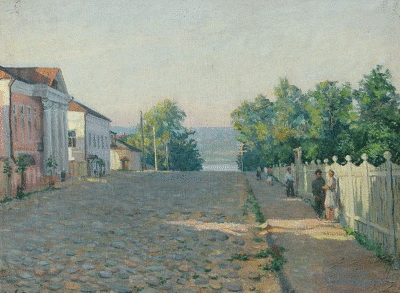 Козлов И. А. Улица Чайковского, 1947 год. Холст, масло.