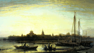 А.Боголюбов Ипатьевский монастырь на реке Костроме. 1861. Холст, масло.