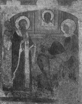 65. Фреска южной стены Трехсвятнтельского придела. 1670