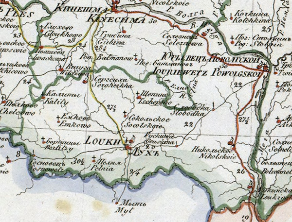 Карта 1822 года
