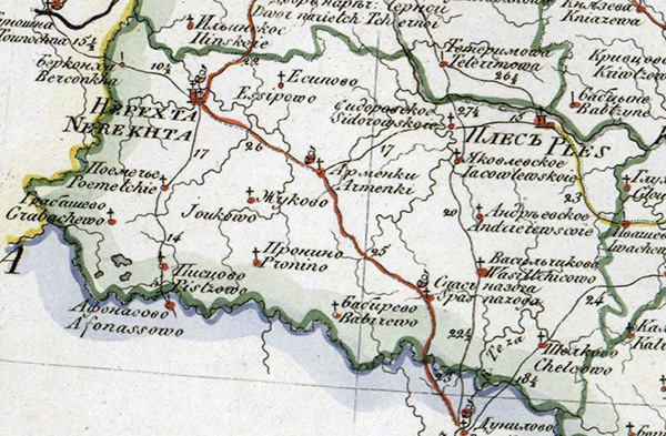 Карта 1822 года