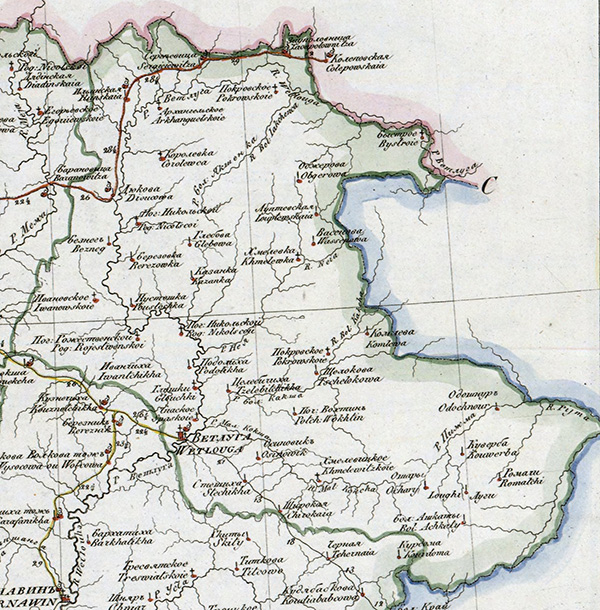 Карта 1822 года