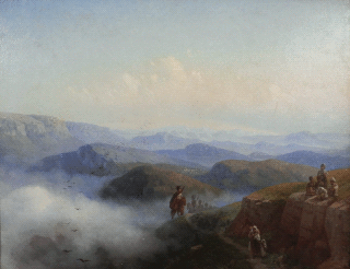 Айвазовский И. К. В горах. 1876 год. Холст, масло.