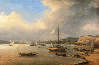 Чернецов Н. Г. Вид на Волге. 1852 год. Холст, масло.
