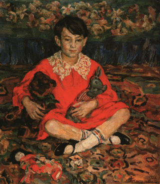 Кончаловский П. П. Портрет Камушки Бенедиктовой. 1931 год. Холст, масло.