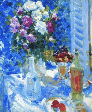 Коровин К. А. Цветы и фрукты. 1911 - 1912. Холст, масло.