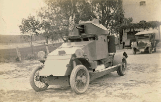  323-й Юрьевский пехотный полк. Russian armoured cars 1914-18